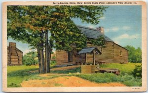 M-44683 Berry-Lincoln New Salem State Park Lincoln's New Salem Petersburg Ill...