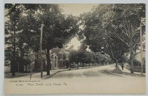 Lock Haven Pa, Main Street 1905 Rotograph Co Postcard N11