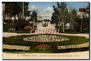 Old Postcard Bayonne Casino L & # 39Avenue casino saw the Square