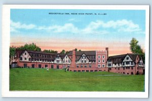 High Point North Carolina NC Postcard Sedgefield Inn Motel Exterior Scenery