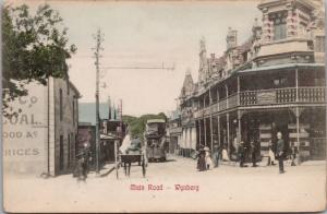 Main Road Wynberg South Africa Perram & Beasley Ad Terrabona Tea Postcard E34