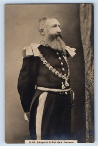 Belgium Postcard His Majesty Leopold II King of the Belgians c1910 RPPC Photo