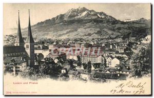 Old Postcard Luzern und Pilatus