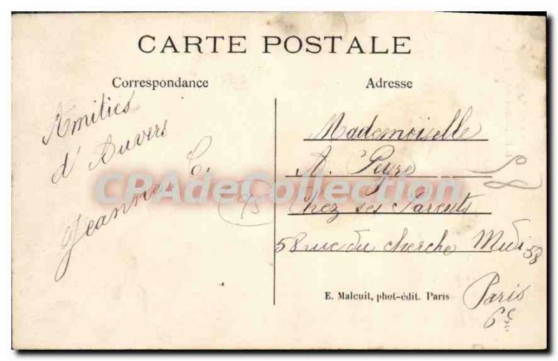 Old Postcard Auvers The Church Staircase