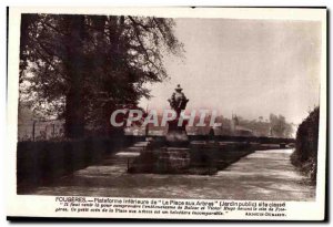 Old Postcard Fougeres Platform Place to sire trees come the Class Understand ...