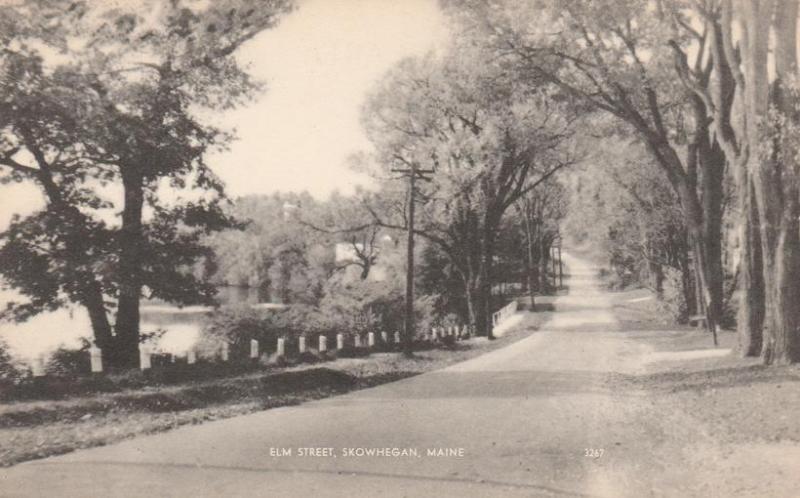 Elm Street at Skowhegan, Maine - Along Kennebec River