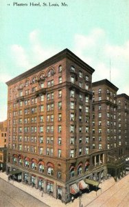 Vintage Postcard Planters Hotel Cocktail Bar Brick House St. Louis Missouri MO