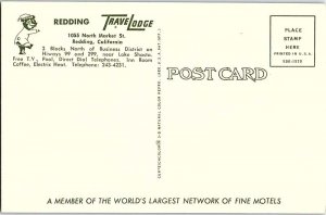 Postcard LODGE SCENE Redding California CA AI9927