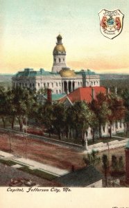 Vintage Postcard Capitol Building Historical Landmark Jefferson City Missouri MO