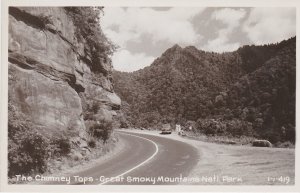 Tennessee Great Smoky Mountains The Chimney Tops Real Photo