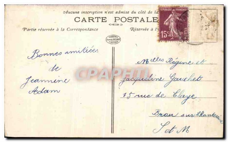 Old Postcard Bourges en Xaintois L & # 39Eglise