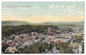 Easton, Pennsylvania, from Court House Unused Divided Postcard, Bird's E...