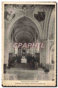 Postcard Abbey Hautecombe Interior of the stalls and church nave