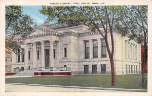 Public Library Fort Dodge IA USA Postcard
