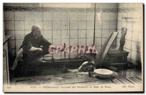 Old Postcard Dax Baignots of the Thermal baths mud bath