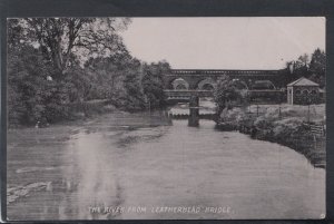 Surrey Postcard - The River From Leatherhead Bridge  HM277
