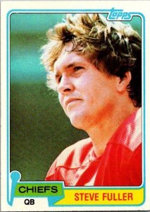 1981 Topps Football Card Steve Fuller Kansas City Chiefs sk60159