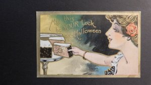 1908 USA Halloween Postcard Cover From Mount Zion PA to Lebanon PA