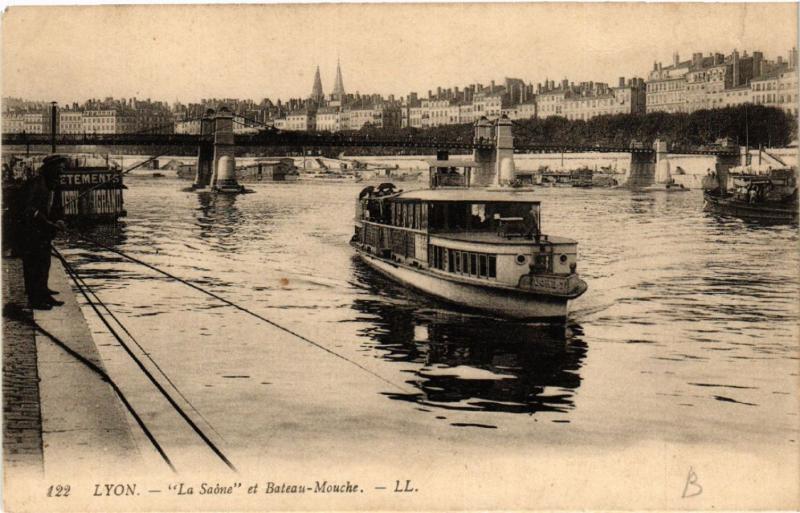 CPA LYON La SAONE et Bateau-Mouche (462725)