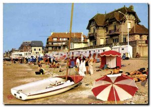 Modern Postcard Blonville sur Mer Beach