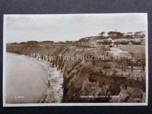 East Riding of Yorkshire: SEWERBY CLIFFS & CAMP c1935 Old RP Postcard