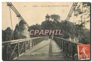 Old Postcard Paris Buttes Chaumont Park Gateway