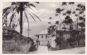 Bermuda A Street In St Georges Real Photo