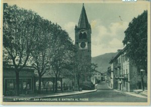 97468 - vintage POSTCARD - AOSTA province - ST VINCENT funicular bar -