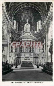 'The reredos Postcard Old St Paul''s Cathedral'