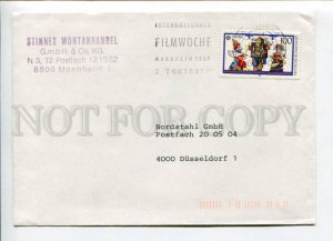 421862 GERMANY 1989 year CINEMA MOVIE Manheim ADVERTISING real posted COVER