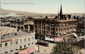 Vancouver BC from Hotel Vancouver British Columbia EP Charlton Postcard H7