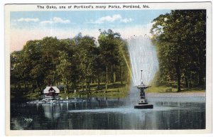 Portland, Me, The Oaks, one of Portland's many Parks