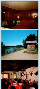 CRIVITZ, Wisconsin WI ~ Roadside POPP'S RESORT High Falls Lake 3.5x8.5 Postcard
