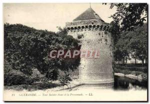 Postcard Old Guerande Tour Sainte Anne And The Promenade