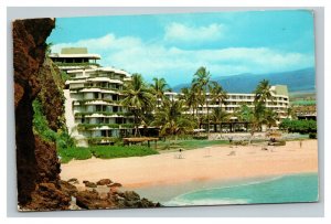 Vintage 1973 Advertising Postcard Sheraton Maui Hotel & Beach Maui Hawaii