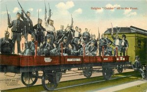 C-1915 WW1 Military Railway Belgian guides WCA145 Postcard 22-6139