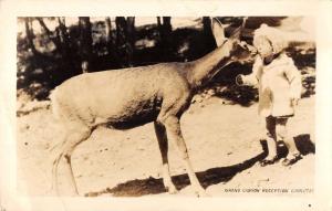 Grand Canyon Committee Little Girl Deer Real Photo Antique Postcard K57666