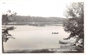 D20/ Harrison Michigan Mi Real Photo RPPC Postcard c1950s Budd Lake