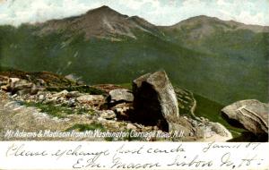 NH - Mt Washington. Mt Adams & Mt Madison from Carriage Road