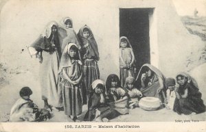 Native types Zarzis Tunisia vintage postcard