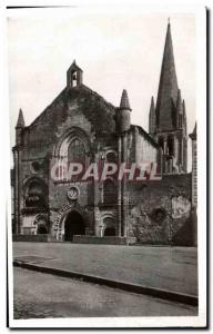 Old Postcard Airvault (Deux Sevres) The Church