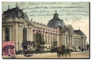 Old Postcard Paris Petit Palais on the Champs Elysees