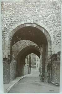 New Vintage Postcard Lewes Castle Norman Gateway Unused Vgc