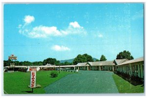 c1950's Thunderbird Motel Entrance Asheville North Carolina NC Vintage Postcard