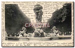 Paris - 6 - The Luxembourg Palace - Fontaine Carpeaux - Old Postcard