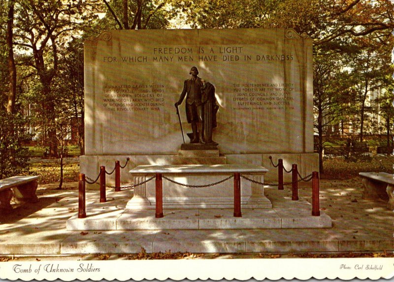 Pennsylvania Philadelphia Washington Square Tomb Of Unknown Soldier Revolutio...