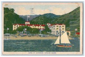 1933 Hotel St. Catherine Building Catalina Island Avalon California CA Postcard