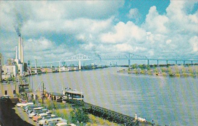 Georgia Savannah The Eugene Talmadge Bridge On The Savannah River