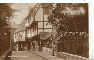 Warwickshire Postcard - Priory Row - Coventry - Real Photograph - Ref 13103A