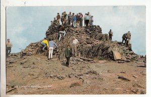 P3148 vintage postcard the summit of snowdon Wales England